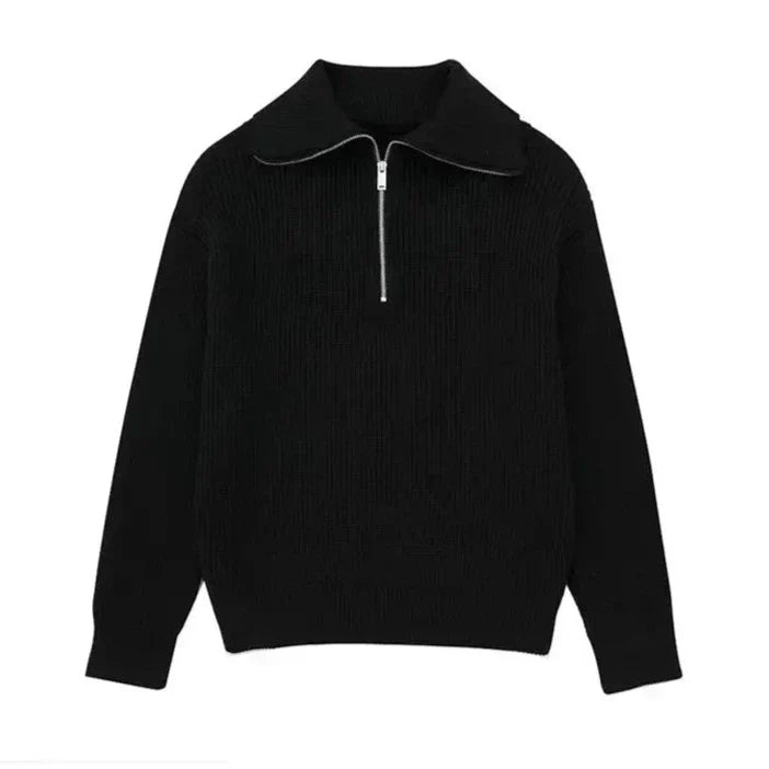 Siyaje | Pull zippé rayé