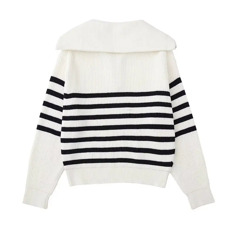 Siyaje | Pull zippé rayé