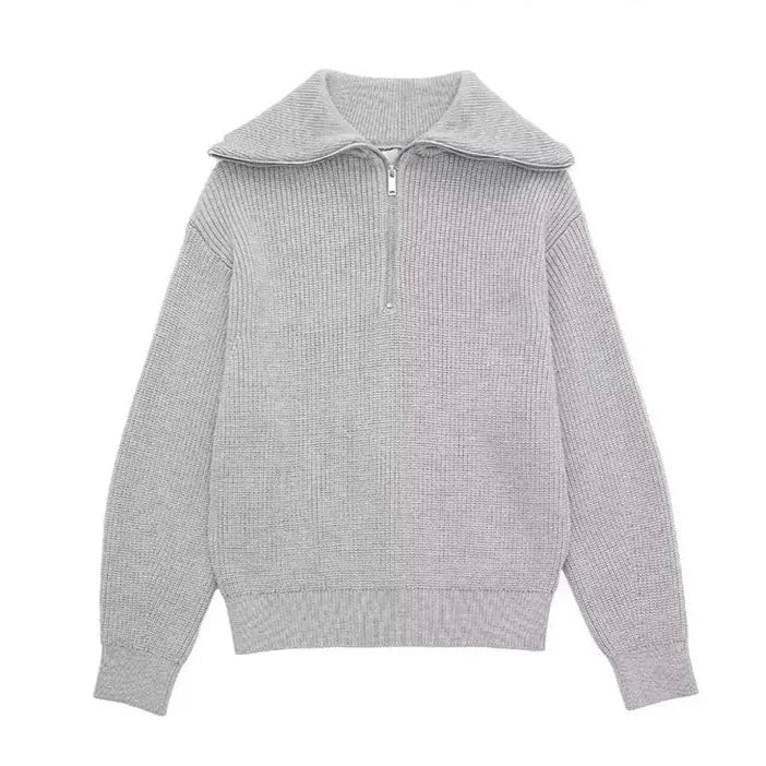 Siyaje | Pull zippé rayé
