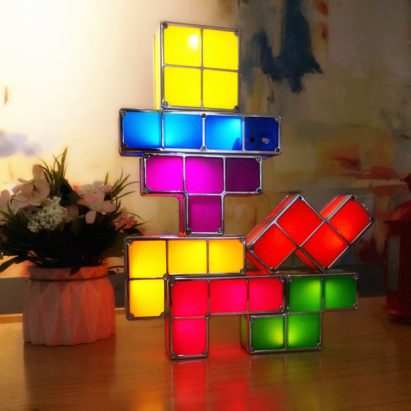 Lampe Tetris Modulaire - LumiBlocks