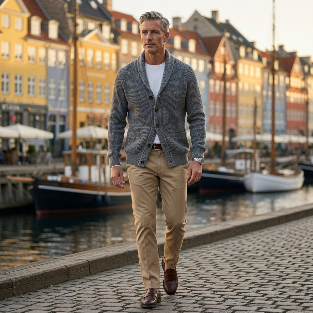Siyaje | Cardigan à manches longues boutonné