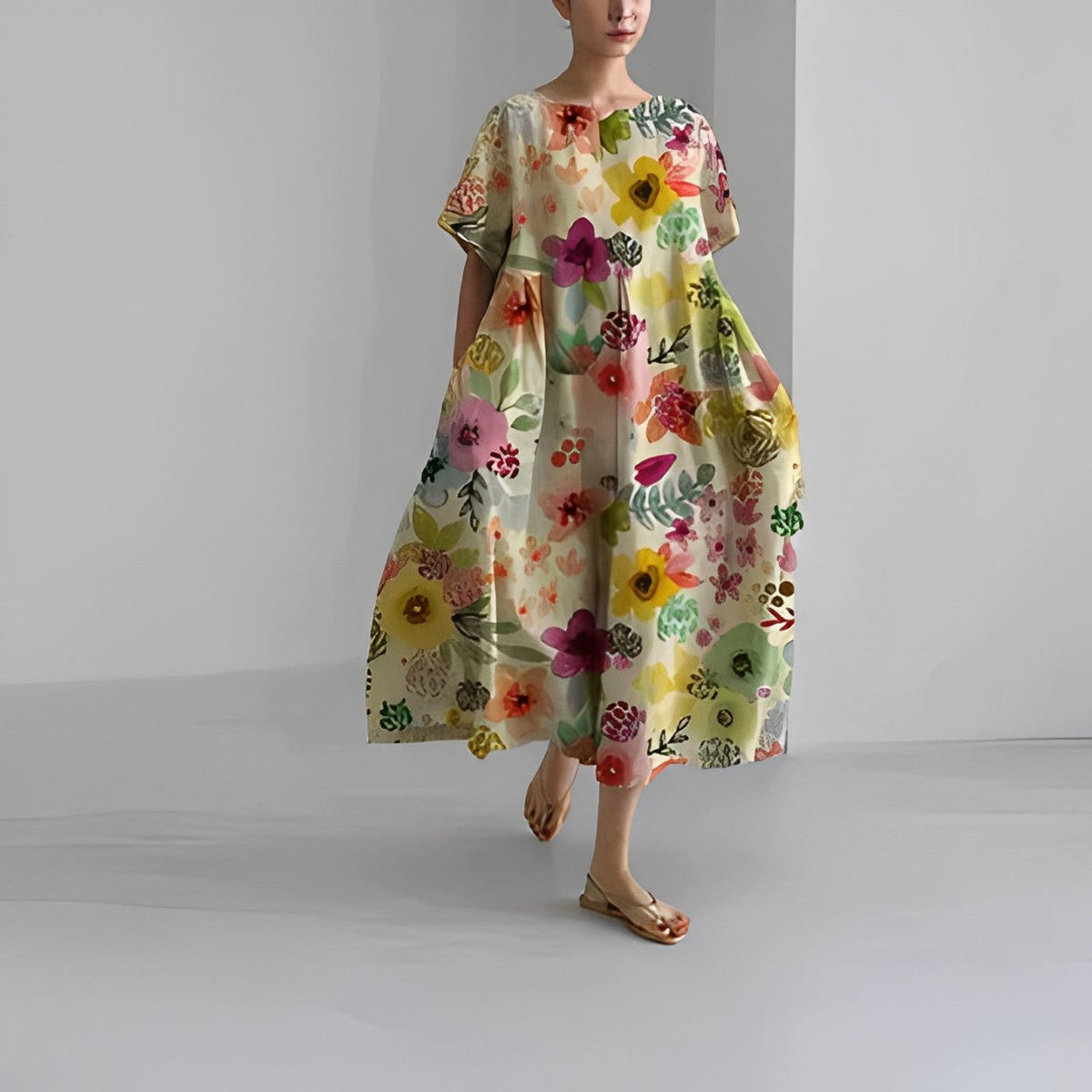 Siyaje | Robe bohème à fleurs