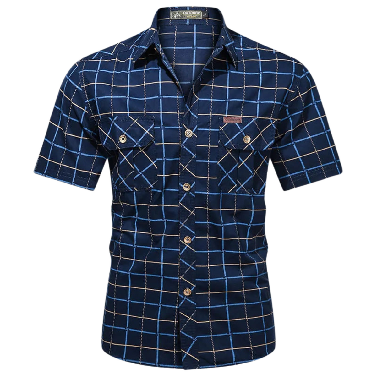 Siyaje | Chemise élégante à manches courtes à carreaux