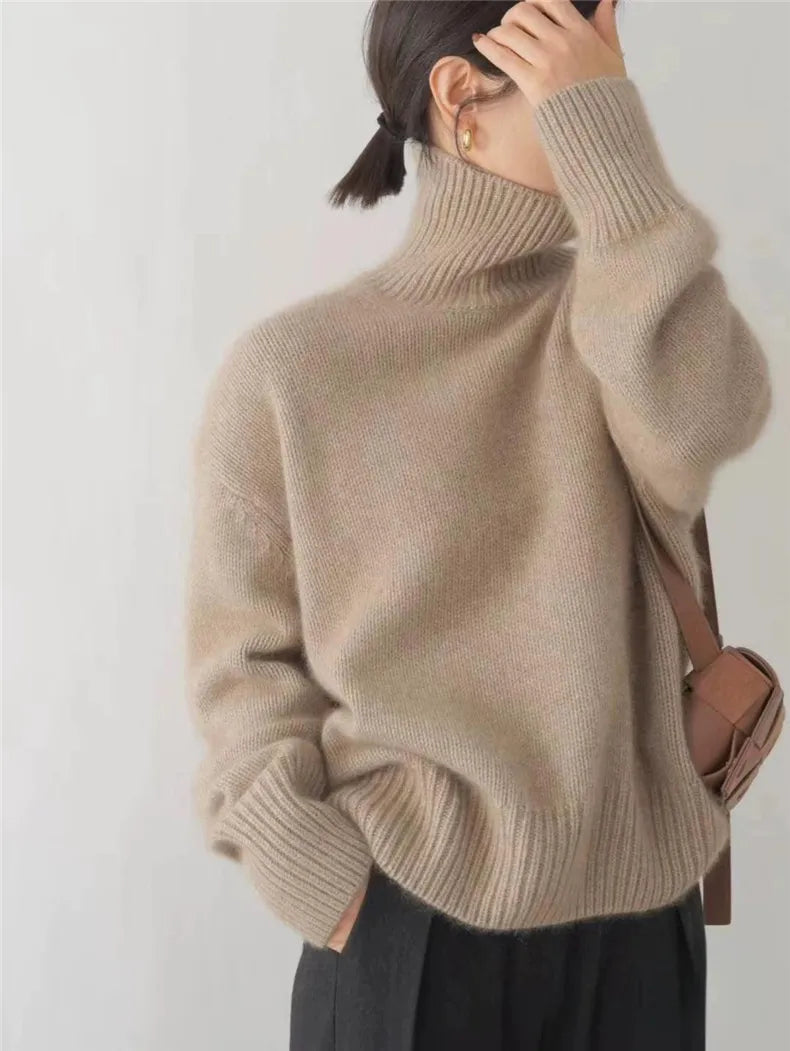 Siyaje | Pull à col montant confortable et doux