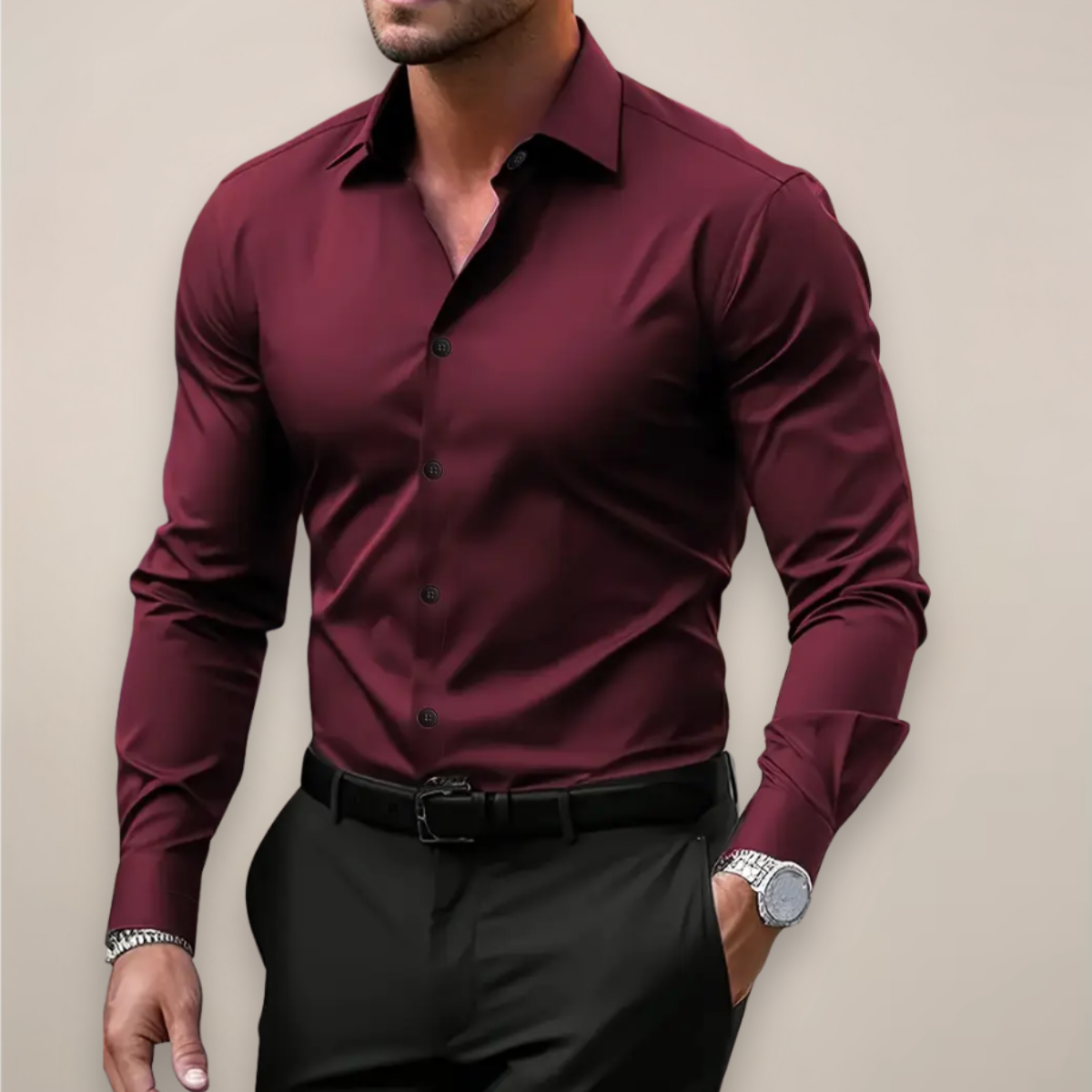 Siyaje | Chemise à manches longues boutonnée