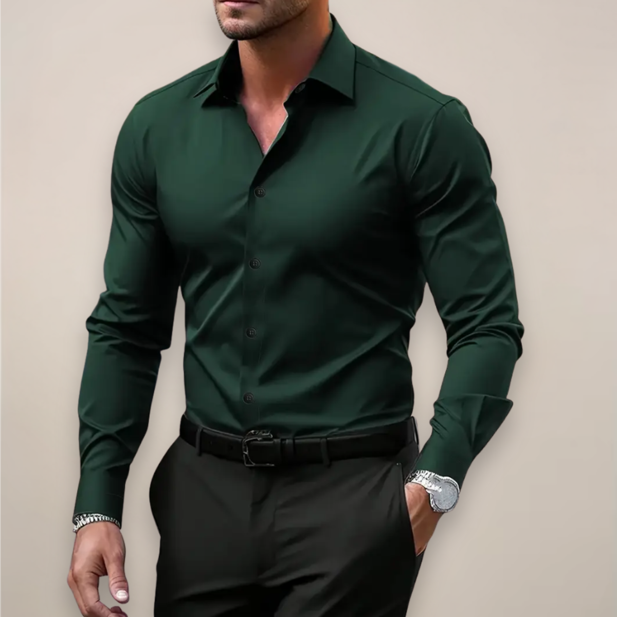 Siyaje | Chemise à manches longues boutonnée