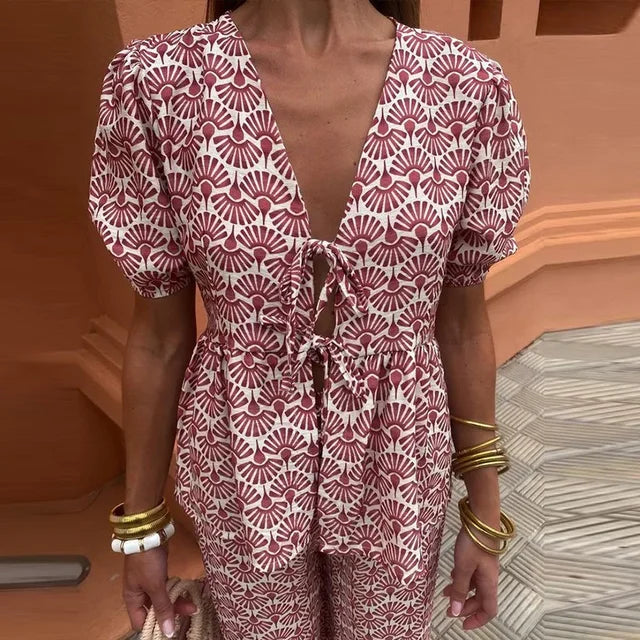 Siyaje | Ensemble Casual Imprimé