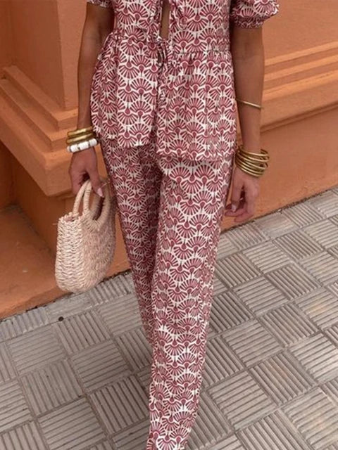 Siyaje | Ensemble Casual Imprimé