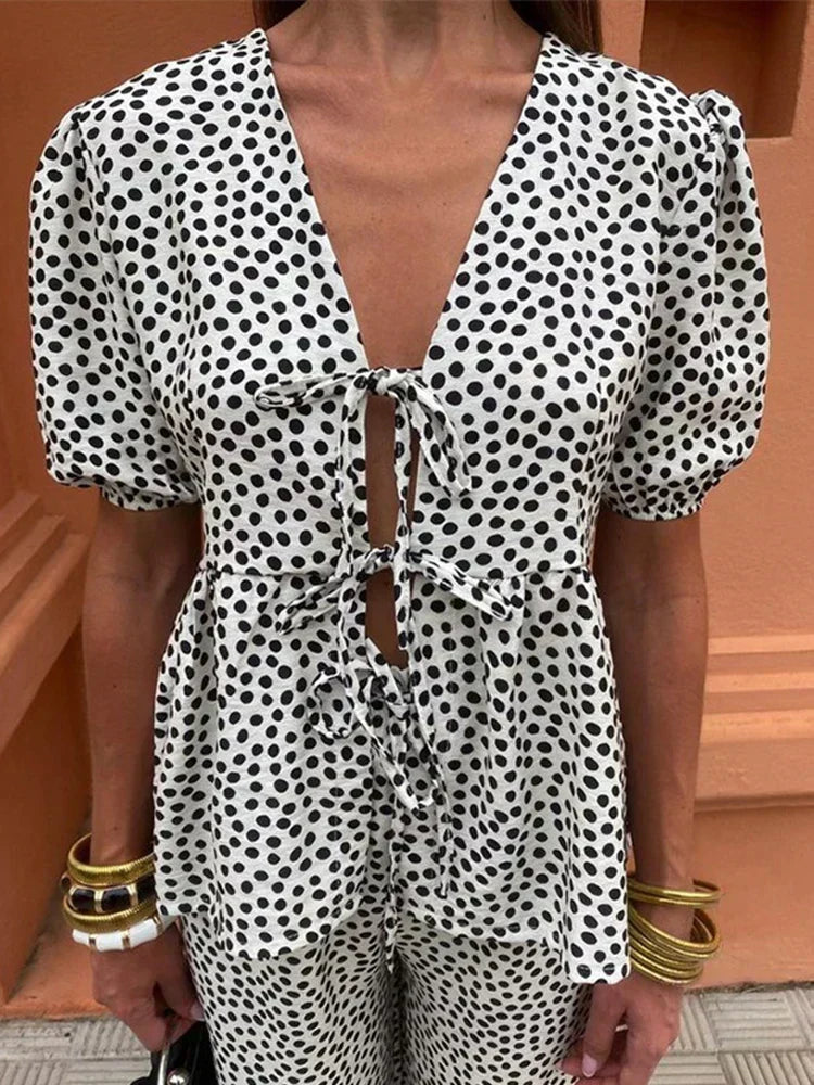 Siyaje | Ensemble Casual Imprimé