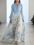Siyaje | Robe Maxi à Imprimé Floral Éblouissant