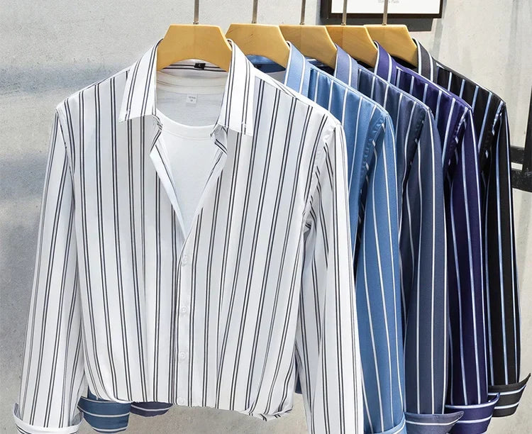 Siyaje | Chemise pour hommes à rayures élégantes