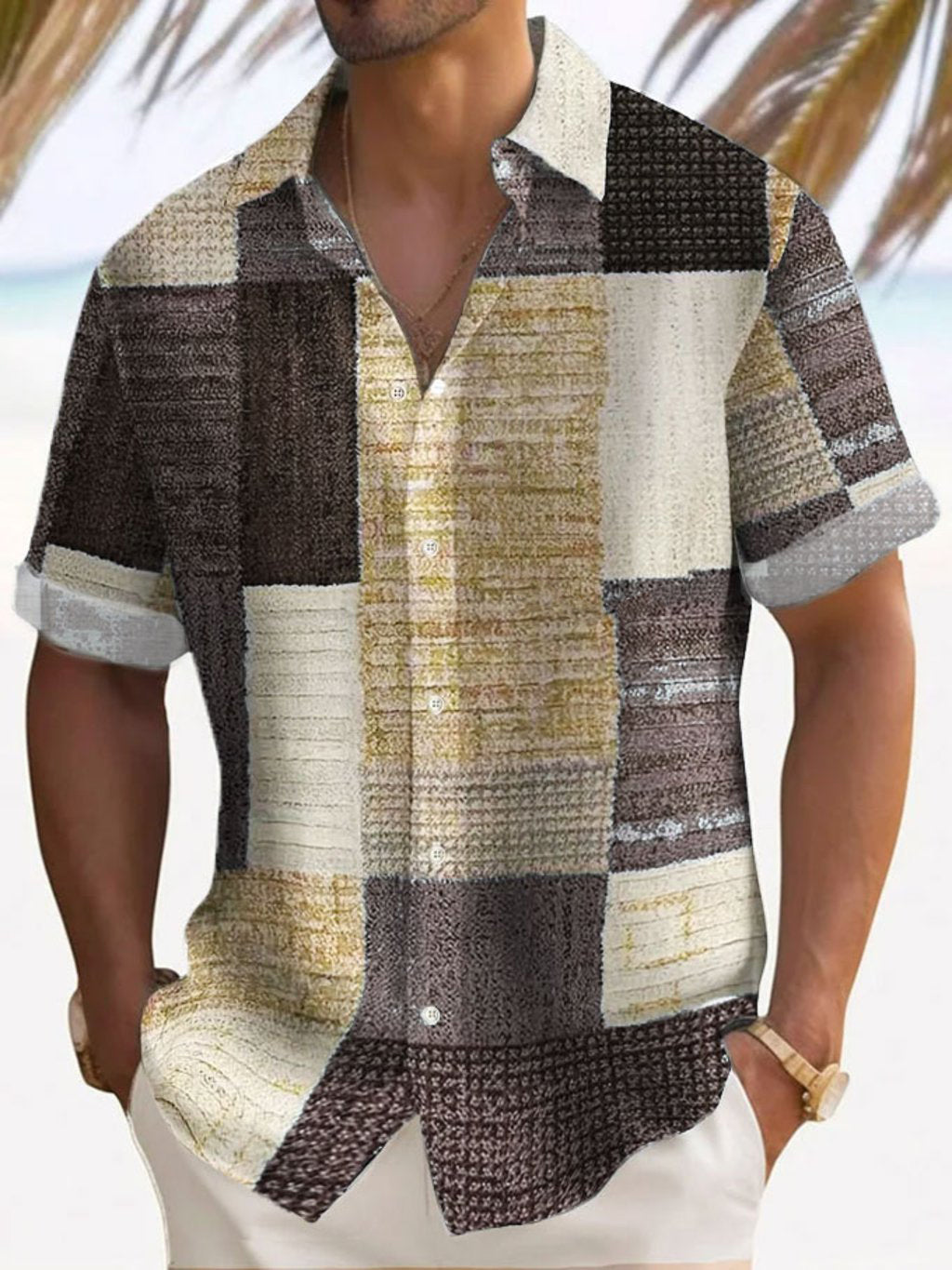 Siyaje | Chemise élégante à manches courtes