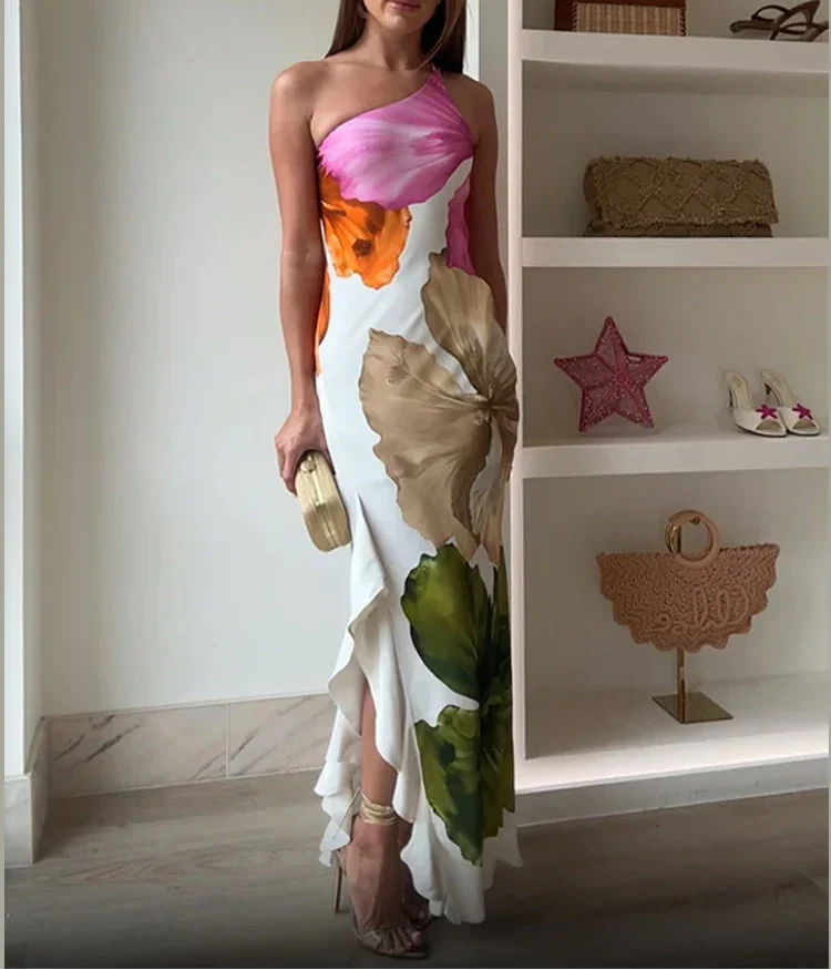 Siyaje | Robe maxi patchwork élégante