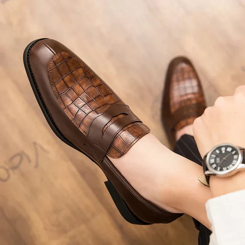 Siyaje | Mocassins en cuir de crocodile