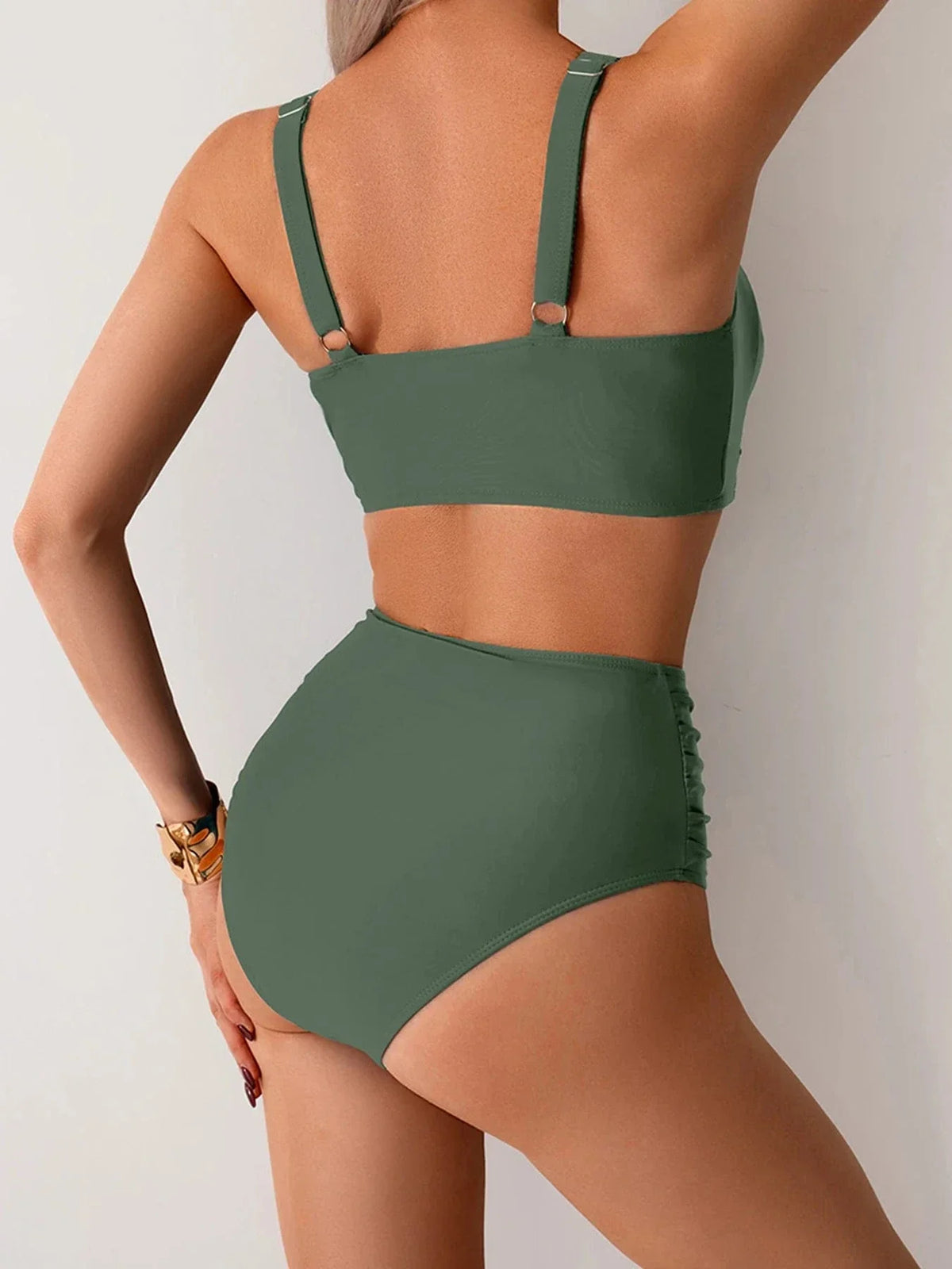 Siyaje | Bikini bandeau à fronces