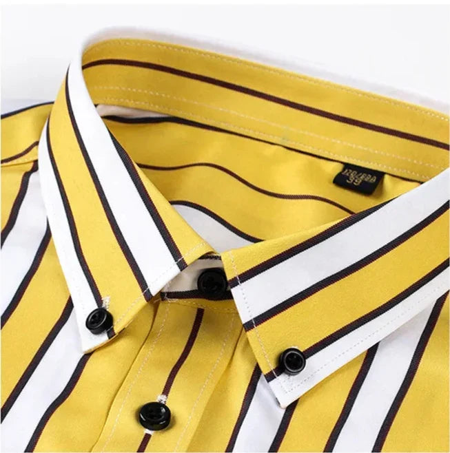 Siyaje | Chemise Casual Rayée pour Hommes