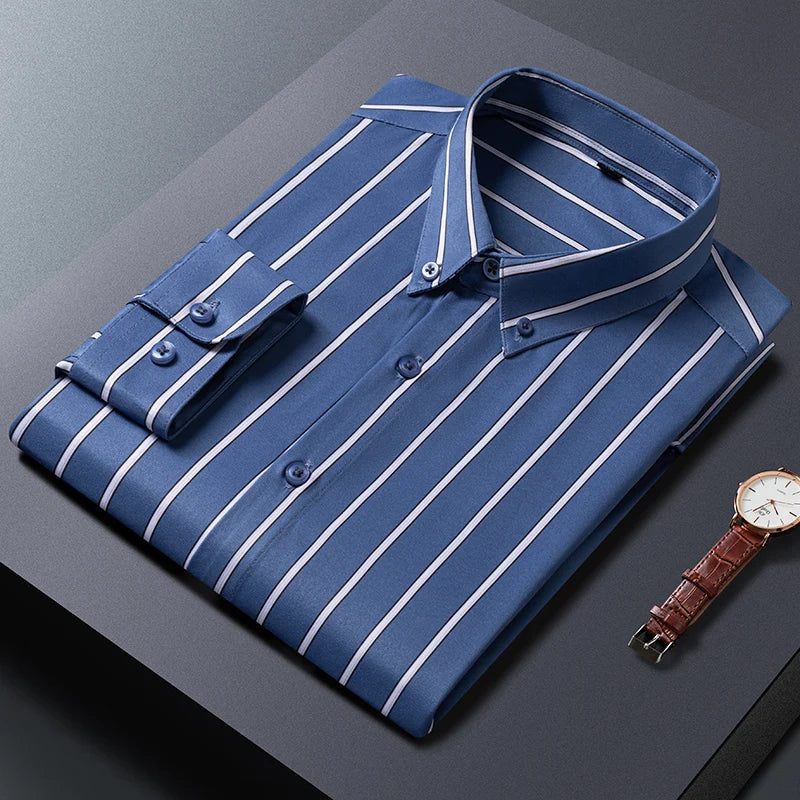 Siyaje | Chemise pour hommes à rayures élégantes