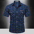Siyaje | Chemise élégante à manches courtes à carreaux