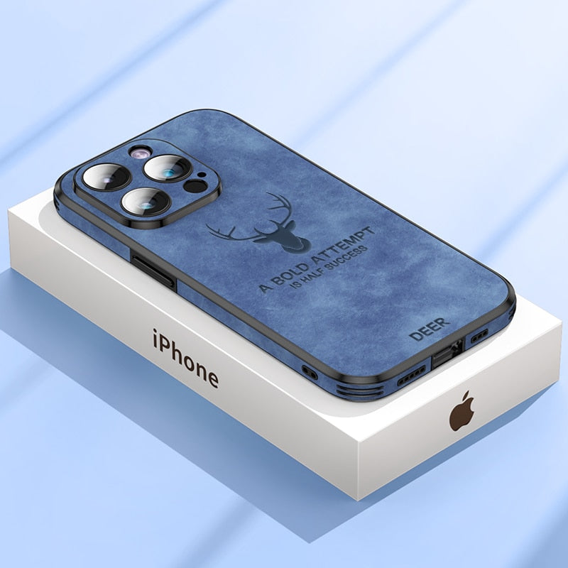 Housse iPhone en cuir de cerf de luxe - Veltro