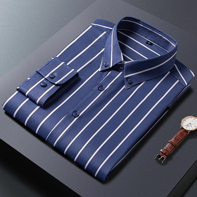 Siyaje | Chemise pour hommes à rayures élégantes