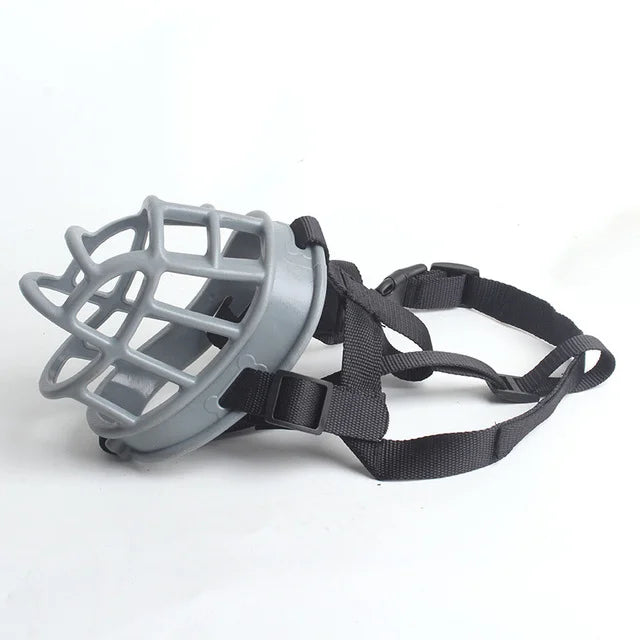 Muselière en silicone SafeBite | Muselière réglable pour chiens de toutes tailles, empêche les comportements indésirables