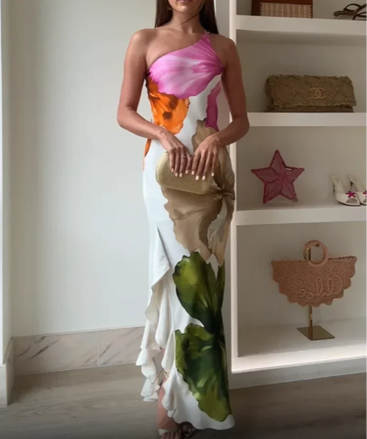 Siyaje | Robe maxi patchwork élégante