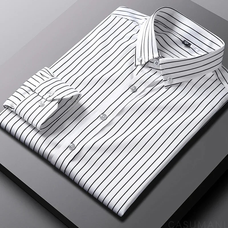 Siyaje | Chemise Casual Rayée pour Hommes