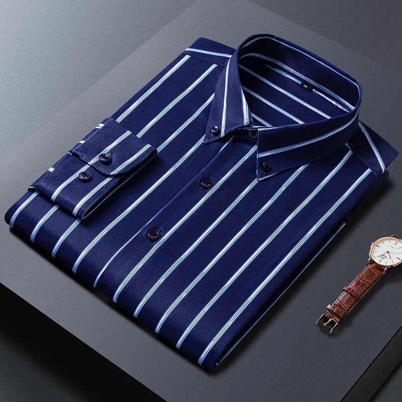 Siyaje | Chemise pour hommes à rayures élégantes