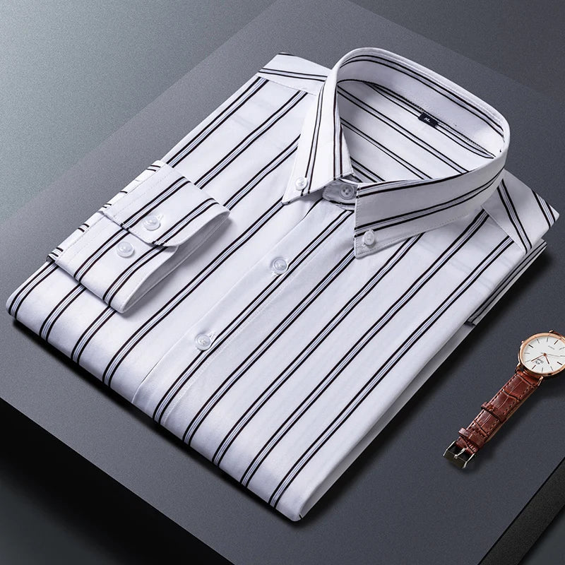 Siyaje | Chemise pour hommes à rayures élégantes