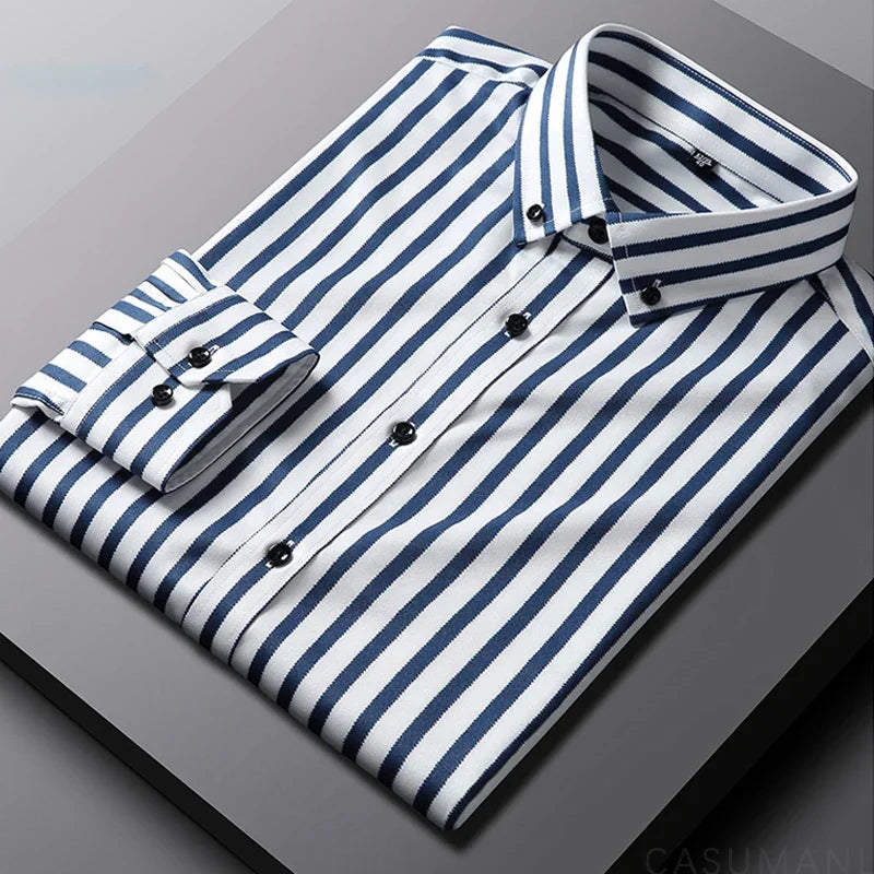 Siyaje | Chemise Casual Rayée pour Hommes