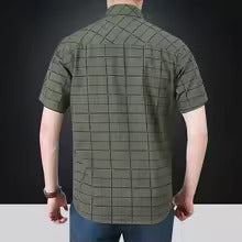Siyaje | Chemise élégante à manches courtes à carreaux