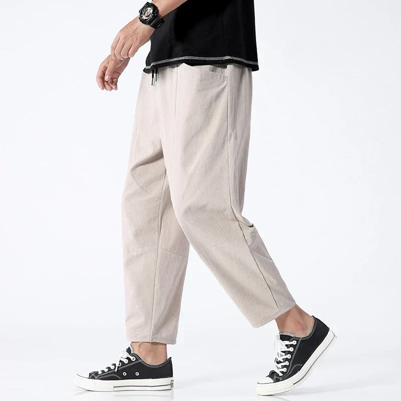 Siyaje | Pantalon raccourci en lin