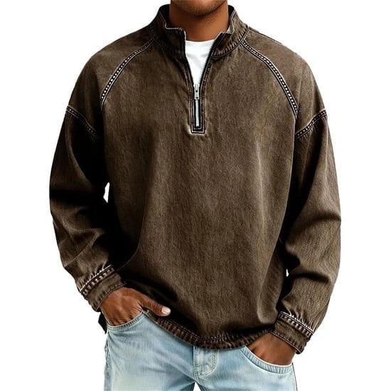 Siyaje | Chemise vintage à manches longues pour homme
