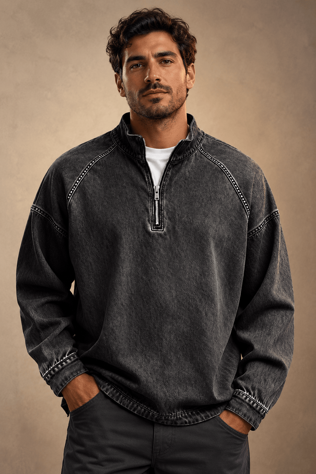 Siyaje | Chemise vintage à manches longues pour homme