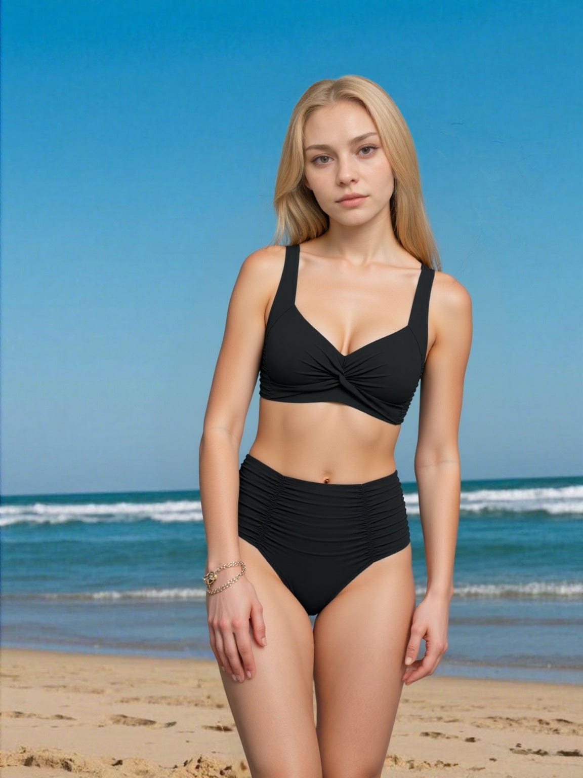Siyaje | Bikini bandeau à fronces