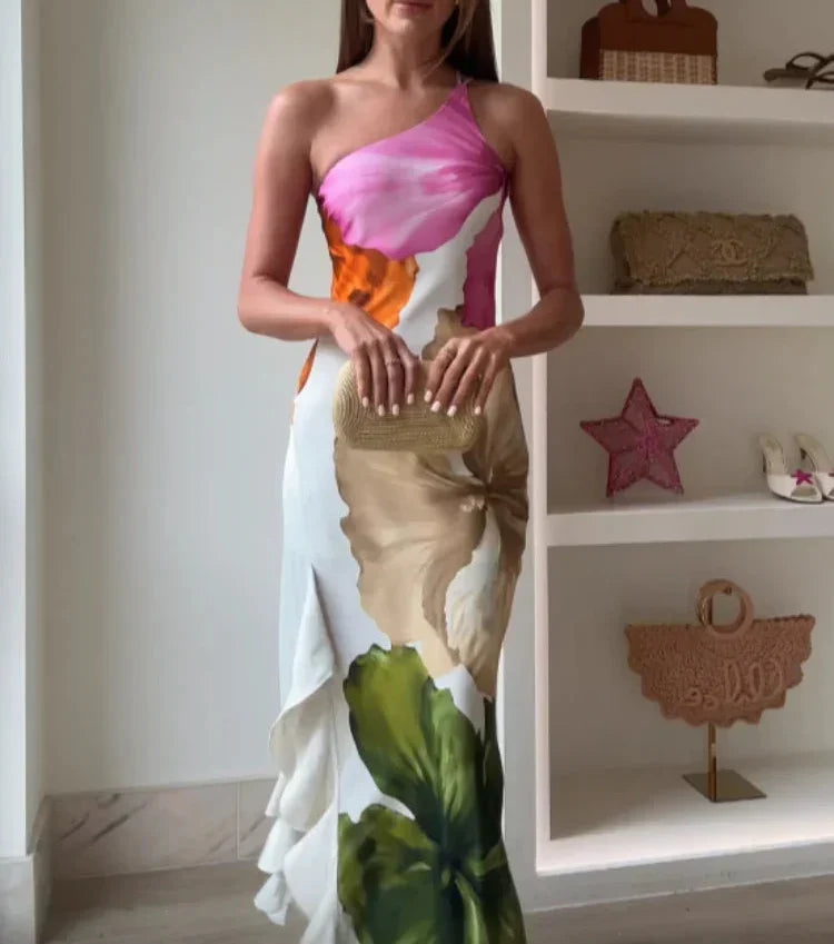 Siyaje | Robe maxi patchwork élégante