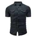 Siyaje | Chemise en jean à manches courtes avec poche