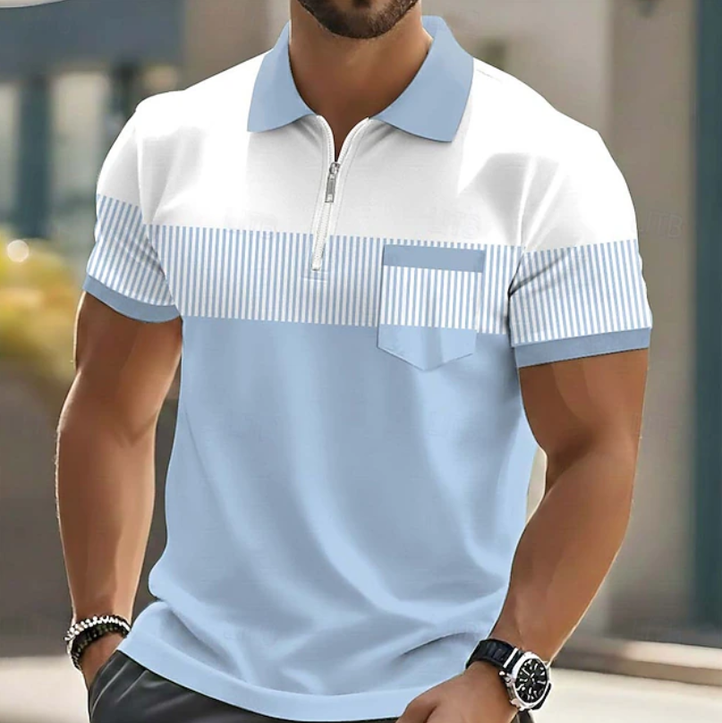 Siyaje | Polo élégant à fermeture zippée