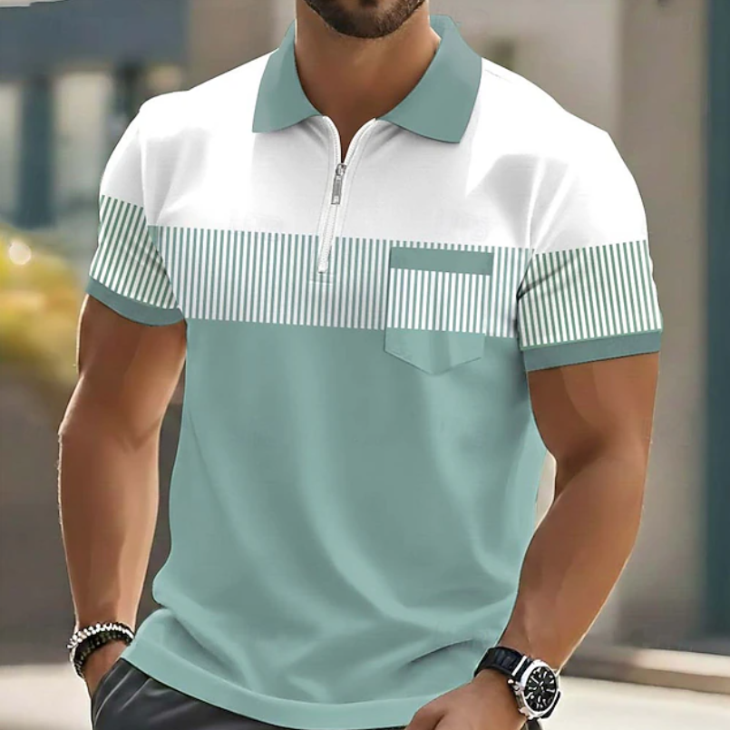 Siyaje | Polo élégant à fermeture zippée