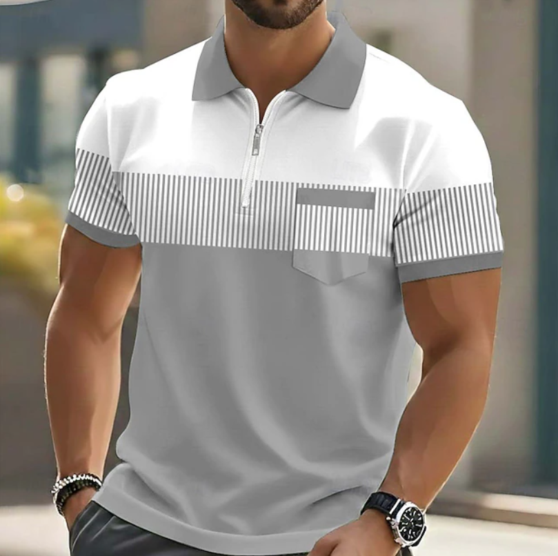 Siyaje | Polo élégant à fermeture zippée