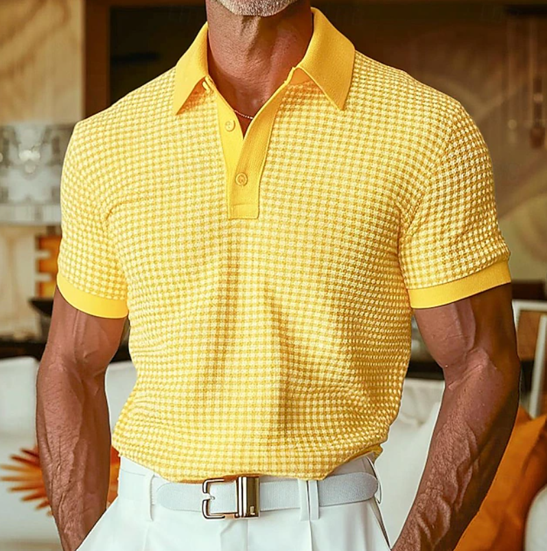 Siyaje | Polo à carreaux pour homme