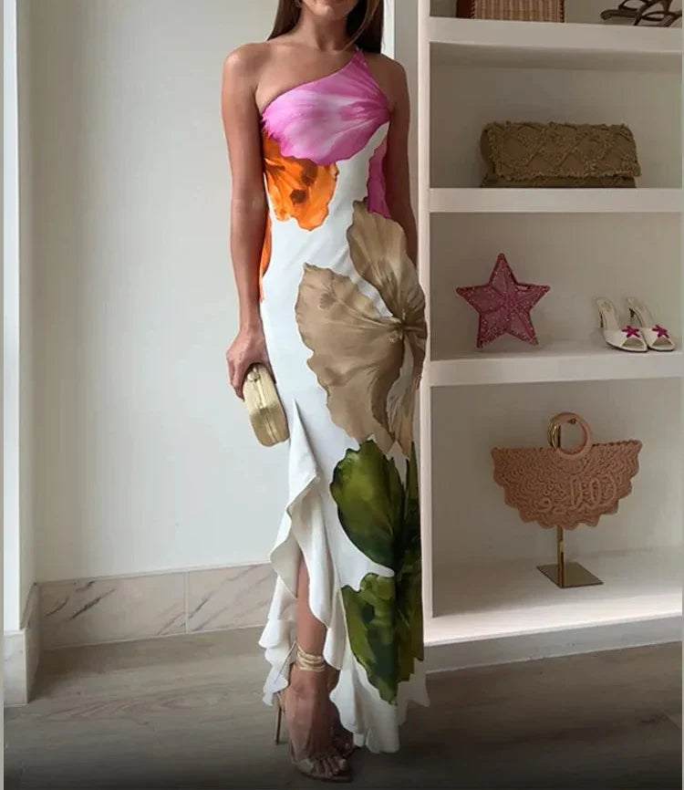 Siyaje | Robe maxi patchwork élégante