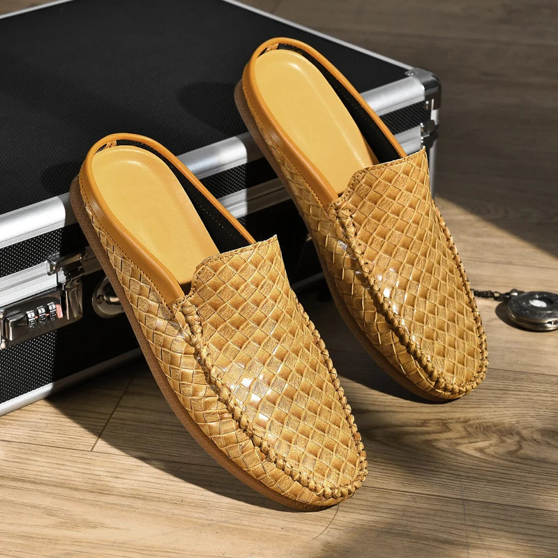 Siyaje | Chaussures décontractées en cuir tissé