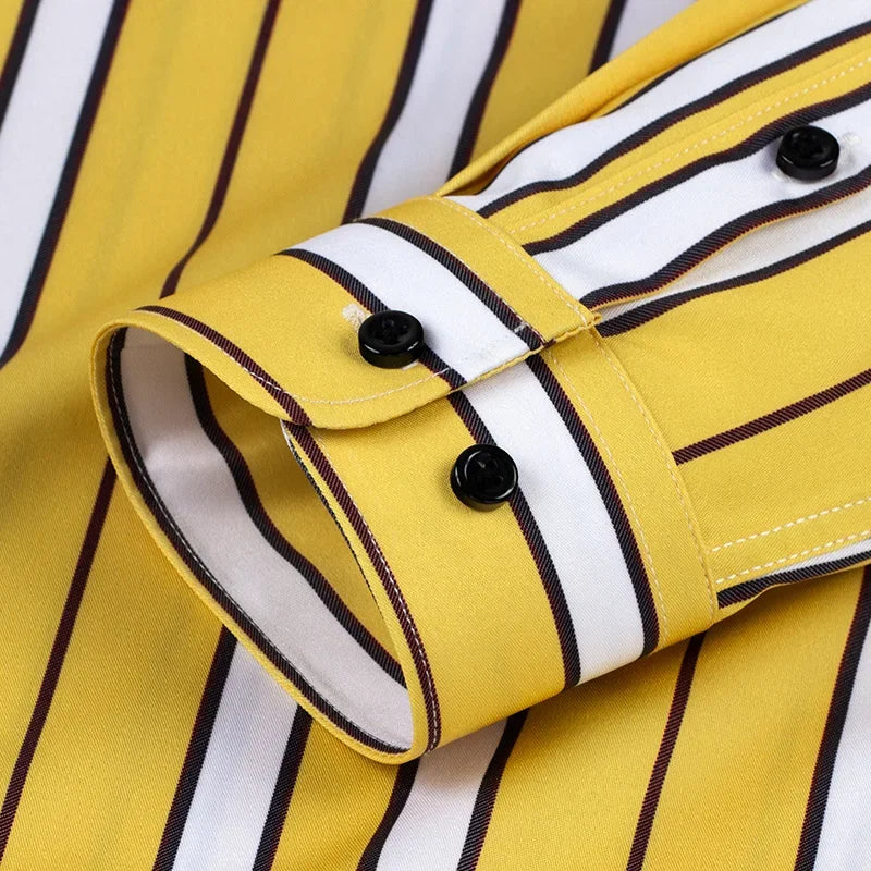 Siyaje | Chemise Casual Rayée pour Hommes