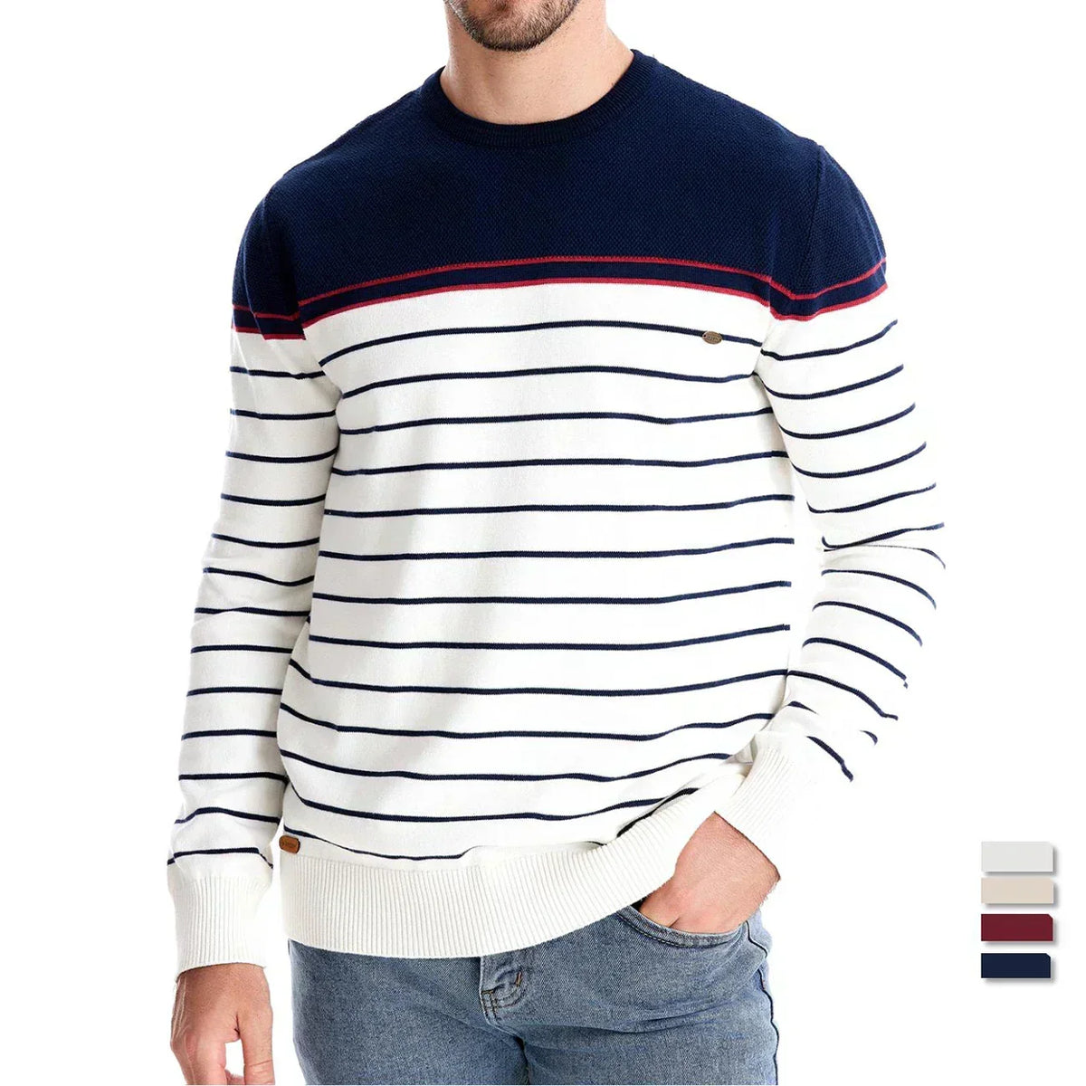 Siyaje | T-shirt à manches longues en coton doux, coupe moderne