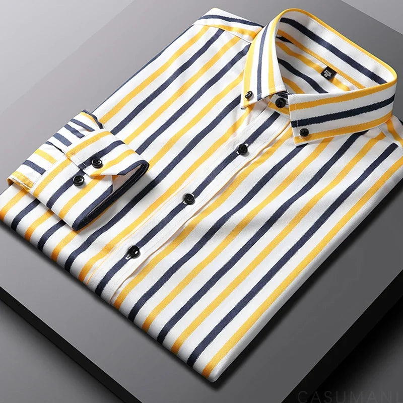 Siyaje | Chemise Casual Rayée pour Hommes