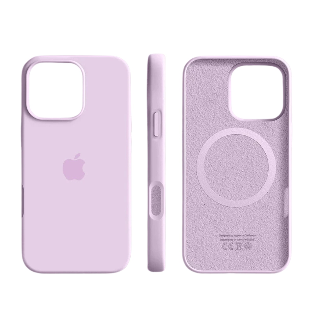 Coque en silicone compatible MagSafe avec surface douce pour iPhone