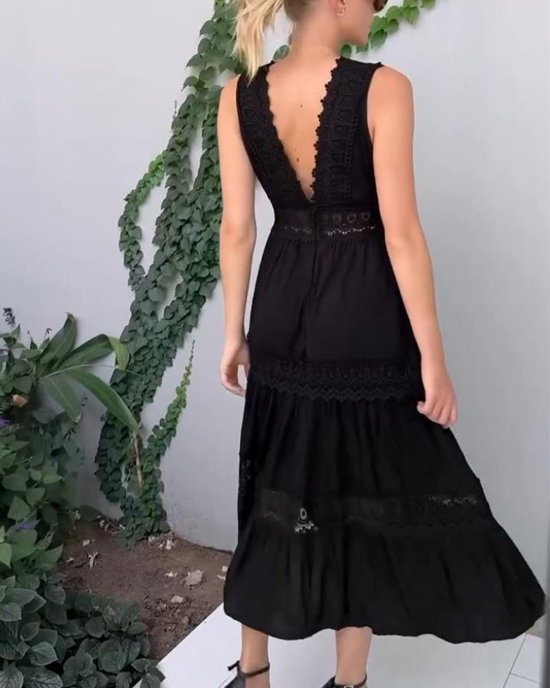 Clarisa - Robe à col en V