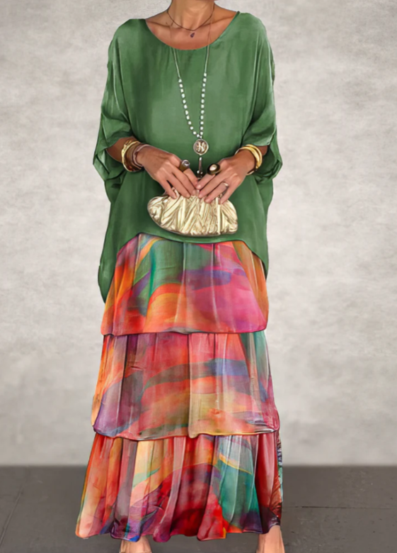 Siyaje | Robe longue et fluide avec style