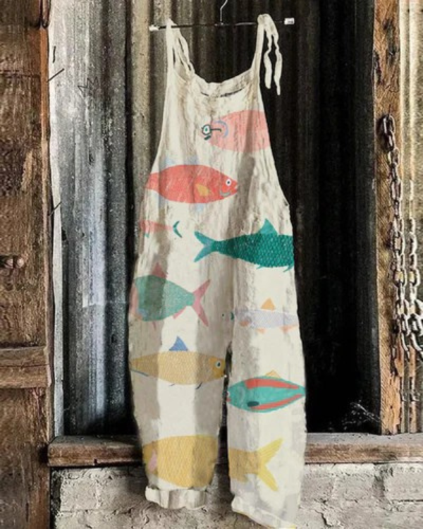 Siyaje | Combinaison Vintage Multicolore - Style Sans Effort et Confort Optimal